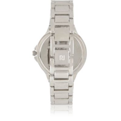 Silver tone embellished watch